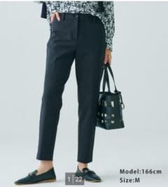 PLUS STYLE スティックパンツ　コットンブレンドのサムネイル