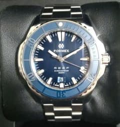 FORMEX REEF CHRONOMETER 青文字盤 フォーメックス リーフ FORMEX REEF CHRONOMETER 青文字盤 フォーメックス リーフ - メルカリ