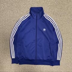 【美品】adidas ネイビー ジップアップジャケット 3XLのサムネイル