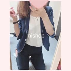 オリヒカ♡美品♡ネイビー♡夏物♡サラサラ生地の七分袖♡のサムネイル