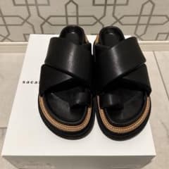 sacai サンダル SCM-238 ブラック サイズ40【付属品あり】 - メルカリ