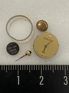 3-3281 セイコー「クレドール」のムーブメント（Cal.1E70）と部品 3-3281 セイコー「クレドール」のムーブメント（Cal.1E70）と部品