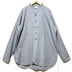 サイズ42！BONCOURA ハウンドトゥースオフィサーシャツ オーバーサイズ 