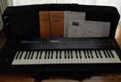 Roland D-20 ローランド シンセサイザー 取扱説明書、ケース、付属品