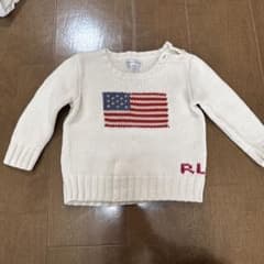 Ralph Lauren 18M アメリカ国旗セーターのサムネイル