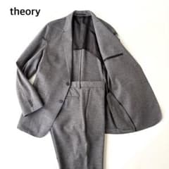 美品 セオリー CLINTON セットアップスーツ ストレッチ グレー M/S