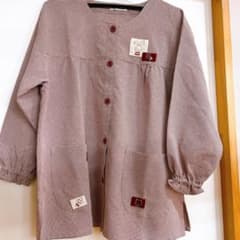 赤と白のチェック柄エプロン Mサイズのサムネイル