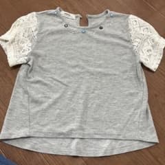 レーススリーブ グレー Tシャツのサムネイル