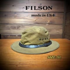 USA製 filson オイルドコットン　パッカーハット　XL 帽子