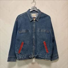 希少 ヴィンテージ ジップアップデニムジャケット 日本ハーフ Half M 