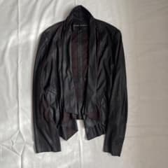 y2k leather jacket 変形 お兄系 archive ドレープ - メルカリ
