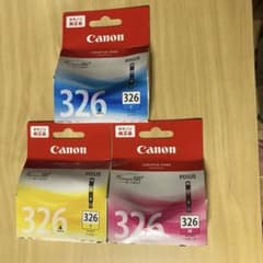 Canon 純正インク　BCI-326 イエローシアンマゼンタ 各一本計三本のサムネイル