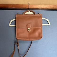 ブラウンレザーショルダーバッグ　オールドコーチ　old coachのサムネイル