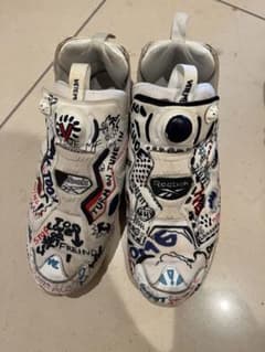 vetements コラボReebok グラフィティスニーカー 27.5 - メルカリ