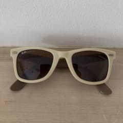 Ray-Ban WAYFARER サングラス アイボリー×ブラウン