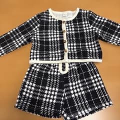 千鳥格子柄 セットアップ キッズのサムネイル