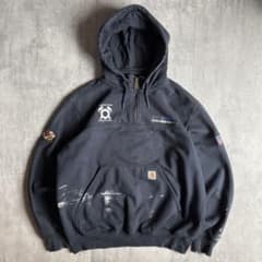 【carhartt】ジップパーカー　メキシコ製　ペンキ飛び　企業物　古着 m79403685389_1.jpg?1774527133