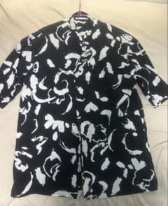 ZARA メンズ 半袖シャツ 総柄 Lサイズのサムネイル