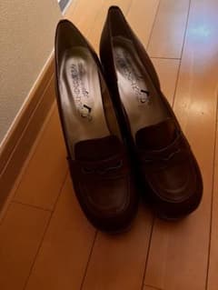 アシスト 厚底ローファー ブラウンのサムネイル