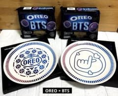 OREO × BTS コラボ ノベルティプレート　オレオ　４点　非売品　bts OREO × BTS コラボ ノベルティプレート オレオ 4点 非売品 bts - メルカリ
