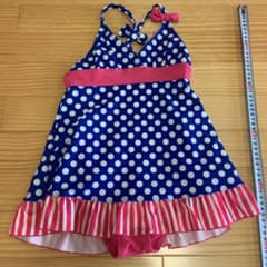 レトロデザイン 水着 女の子 130cmのサムネイル