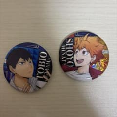 ハイキュー!! 缶バッジビスケット 日向翔陽 影山飛雄 2点セット - メルカリ