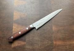 堺菊守　槌目　ダマスカス　ペティナイフ　140mm 包丁　 VG10 研ぎ済 堺菊守 槌目 ダマスカス ペティナイフ 140mm 包丁 VG10 研ぎ済 - メルカリ
