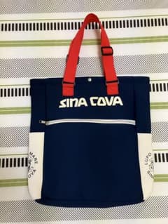 シナコバ　ネイビー　バッグ 赤いストラップのサムネイル