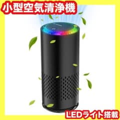 차재 공기 청정기 공기 청정기 LED 라이트 탁상 이온 발생기 차재 청정기