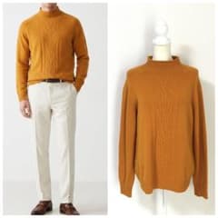 ロロピアーナ Loro Pianaカシミヤ100%長袖ハイネックニット セーター 美品 Loro Piana ロロピアーナ カシミヤ100% ハイネック セーター