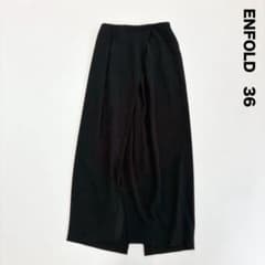 ENFOLD エンフォルド☆タックスリットロングスカート 36 ブラック ENFOLD エンフォルド☆タックスリットロングスカート 36 ブラック
