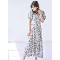 COCODEAL ココディール フラワープリントカシュクールワンピース 花柄 