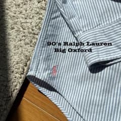 裾ポニー【希少】90s ラルフローレン Big Oxford シャツ L - メルカリ
