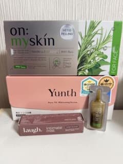 Yunth美白セラム & on:myskinハーブピーリング＆ラフドットミストのサムネイル