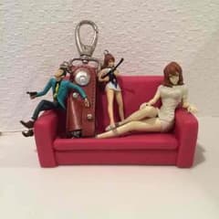ルパン三世と峰不二子のキーホルダー＆携帯置き3点セットのサムネイル