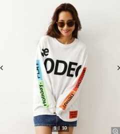 週末限定セール ロデオクラウンズ ボックスロゴロングスリーブTシャツのサムネイル