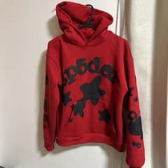 sp5der赤黒パーカー正規品 - メルカリ