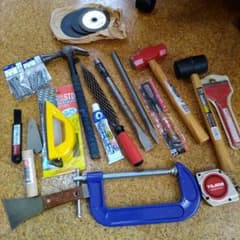 工具 まとめ売り ハンマー タガネ 接着剤　ヤスリ等のサムネイル