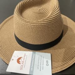 SOLAR escape 麦わら帽子 56-58cm ベージュ