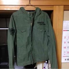 カーキ色薄手のジャケットパーカーのサムネイル