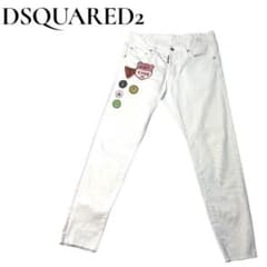 DSQUARED2 ワッペン スキニーデニム 46 ホワイト イタリア製 DSQUARED2 ワッペン スキニーデニム 46 ホワイト イタリア製 - メルカリ