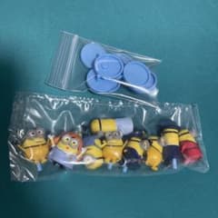 미니언즈 피규어 9체 세트 받침대 첨부