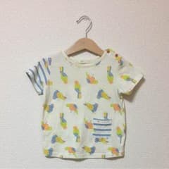 【SENCE OF WONDER】鳥さん柄Tシャツ 90cmのサムネイル