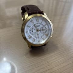 【早い者勝ち】 FOSSIL クロノグラフ 腕時計 ゴールドのサムネイル