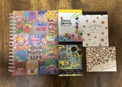 平成レトロ ミニメモ帳 リングノート 5点セット まとめ売りのサムネイル