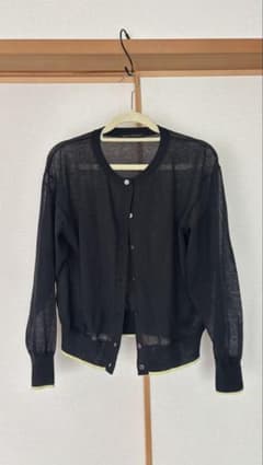 ★URBAN RESEARCH★ シアーカーディガン ブラック ⭐︎新品未使用⭐︎のサムネイル