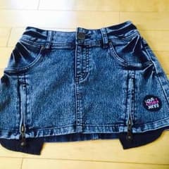 JENNI☆150サイズ☆ケミカルウォッシュデニムスカートのサムネイル