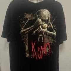 Korn コーン Tシャツ ブラックのサムネイル