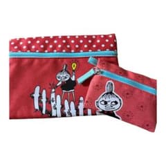 ムーミンフラットポーチ2つセット新品のサムネイル