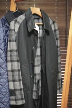【新品未使用】wonderland Balmacaan check coatのサムネイル